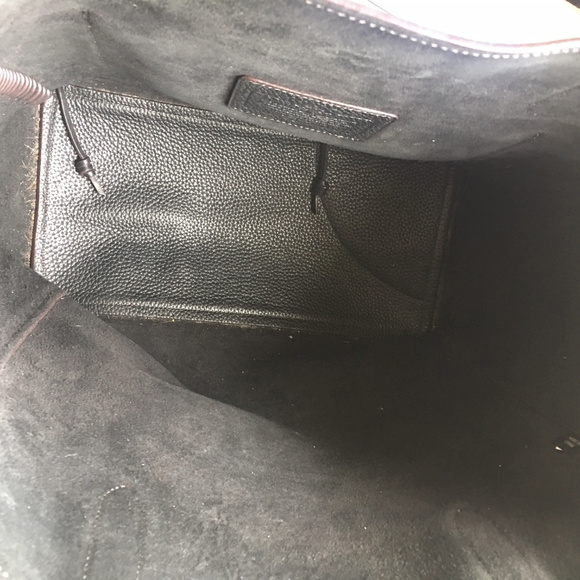 SOLD - COACH RIP AND REPAIR BLACK LEATHER TOTE BAG - Picture 8 of 8